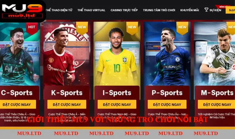 Giới Thiệu MU9 Với Những Trò Chơi Nổi Bật